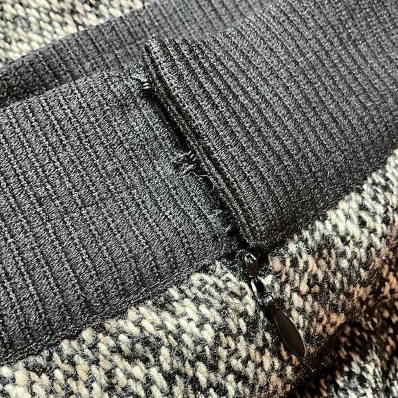 GIAMBATTISTA VALLI Wool Mohair Silk Blend Silk Lined Tweed Pencil Skirt IT Sz 42 - Picture 12 of 14